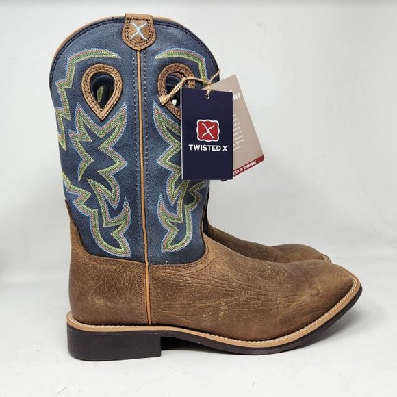 Mens 11.5 EE Wide Twisted X 12" Top Hand western cowboy boots - Picture 1 of 13